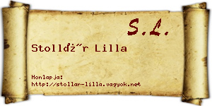 Stollár Lilla névjegykártya